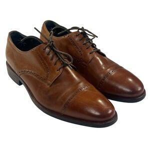 Cole Haan Grand OS Watson Dress Shoe Mens 12 Brown Leather Oxford Derby Business